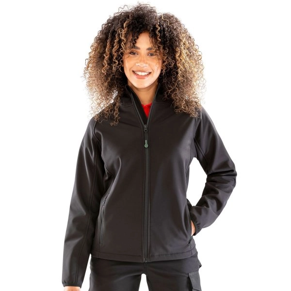 Recycled printable 3-layer hooded softshell