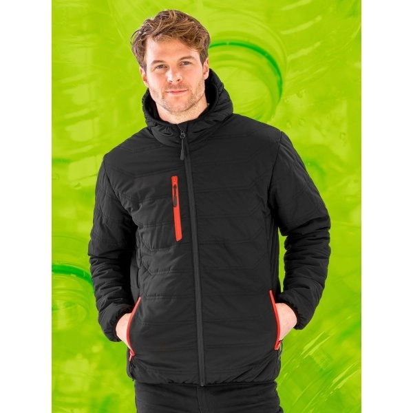 Black Compass Padded Winter Jacket