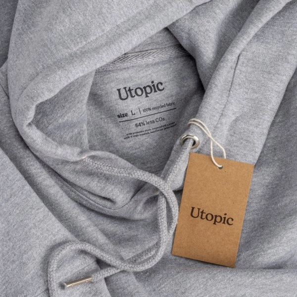 Immagine Felpa con cappuccio 100% tessuto rigenerato