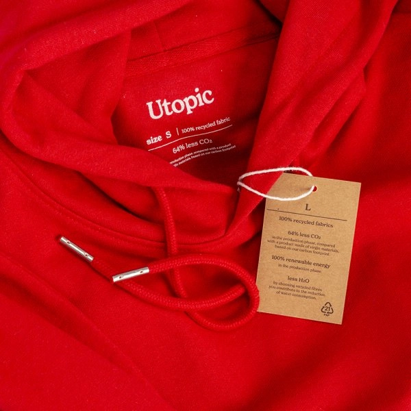 Immagine Felpa con cappuccio 100% tessuto rigenerato