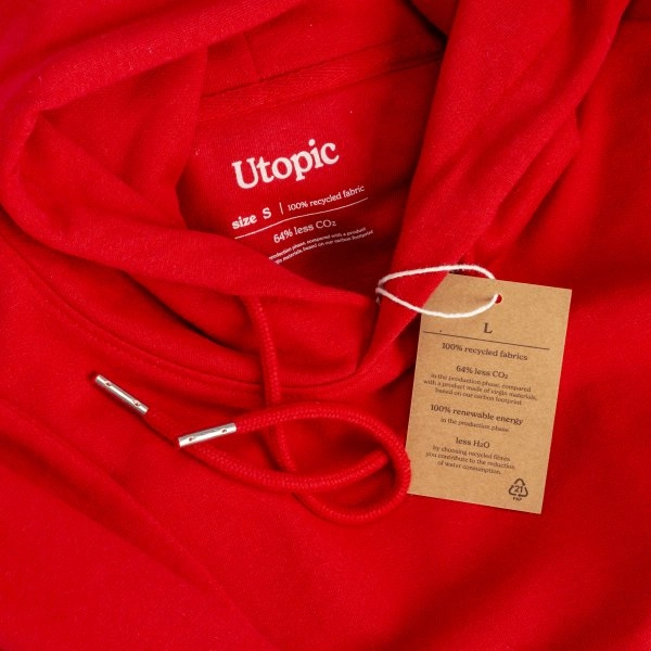 Immagine Felpa con cappuccio 100% tessuto rigenerato