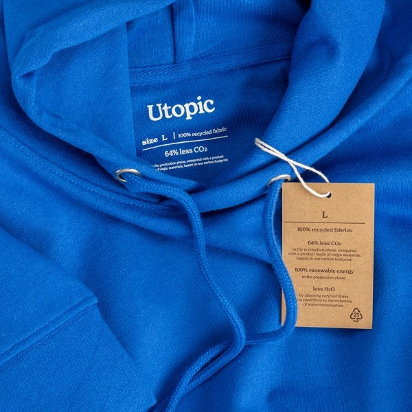 Immagine Felpa con cappuccio 100% tessuto rigenerato