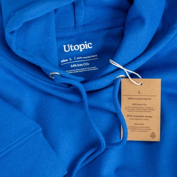 Immagine Felpa con cappuccio 100% tessuto rigenerato