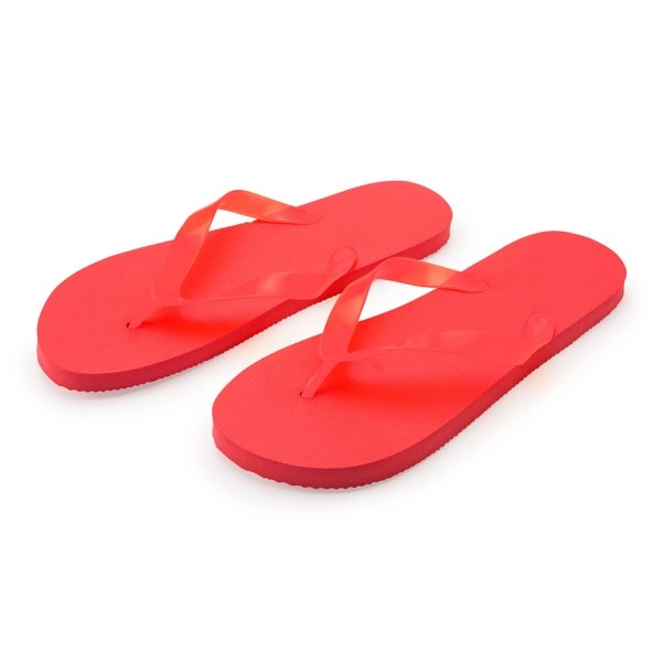 Infradito da spiaggia con suola comoda in PE e fasce in PVC trasparente. - KALAY