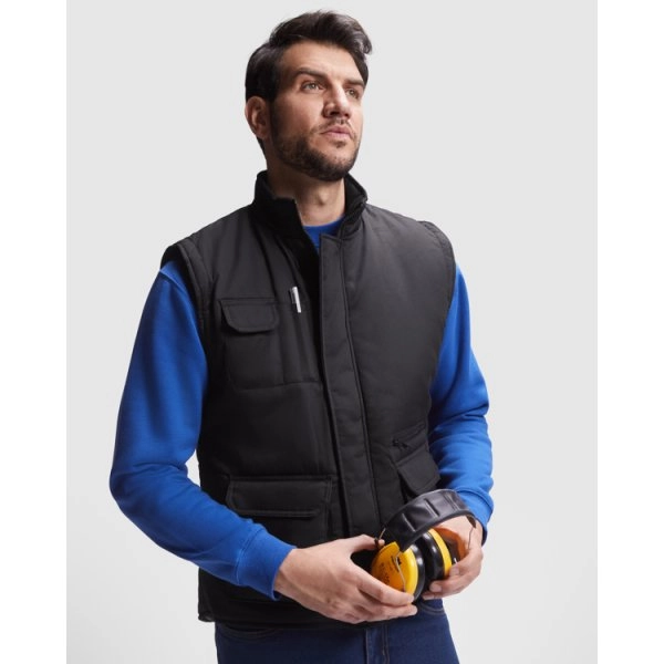 ALMANZOR - Gilet da lavoro multitasche con collo alto