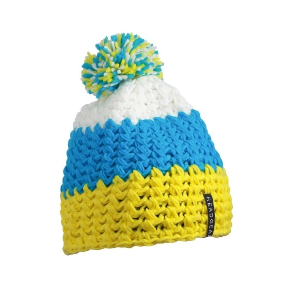 Crocheted Cap with Pompon