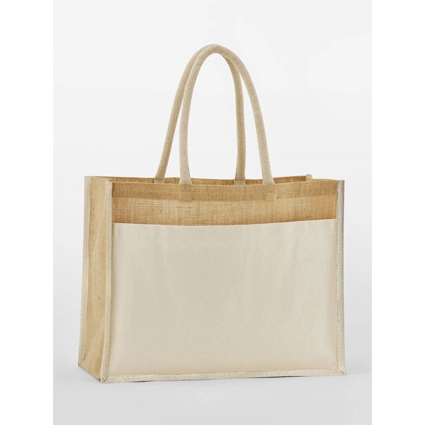 Cotton Pocket Natural Starched Jute Shopper