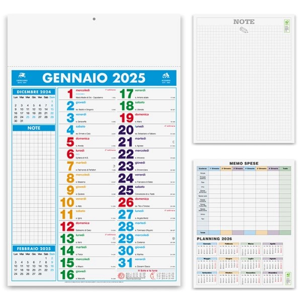 Calendario olandese mensile 12 fogli